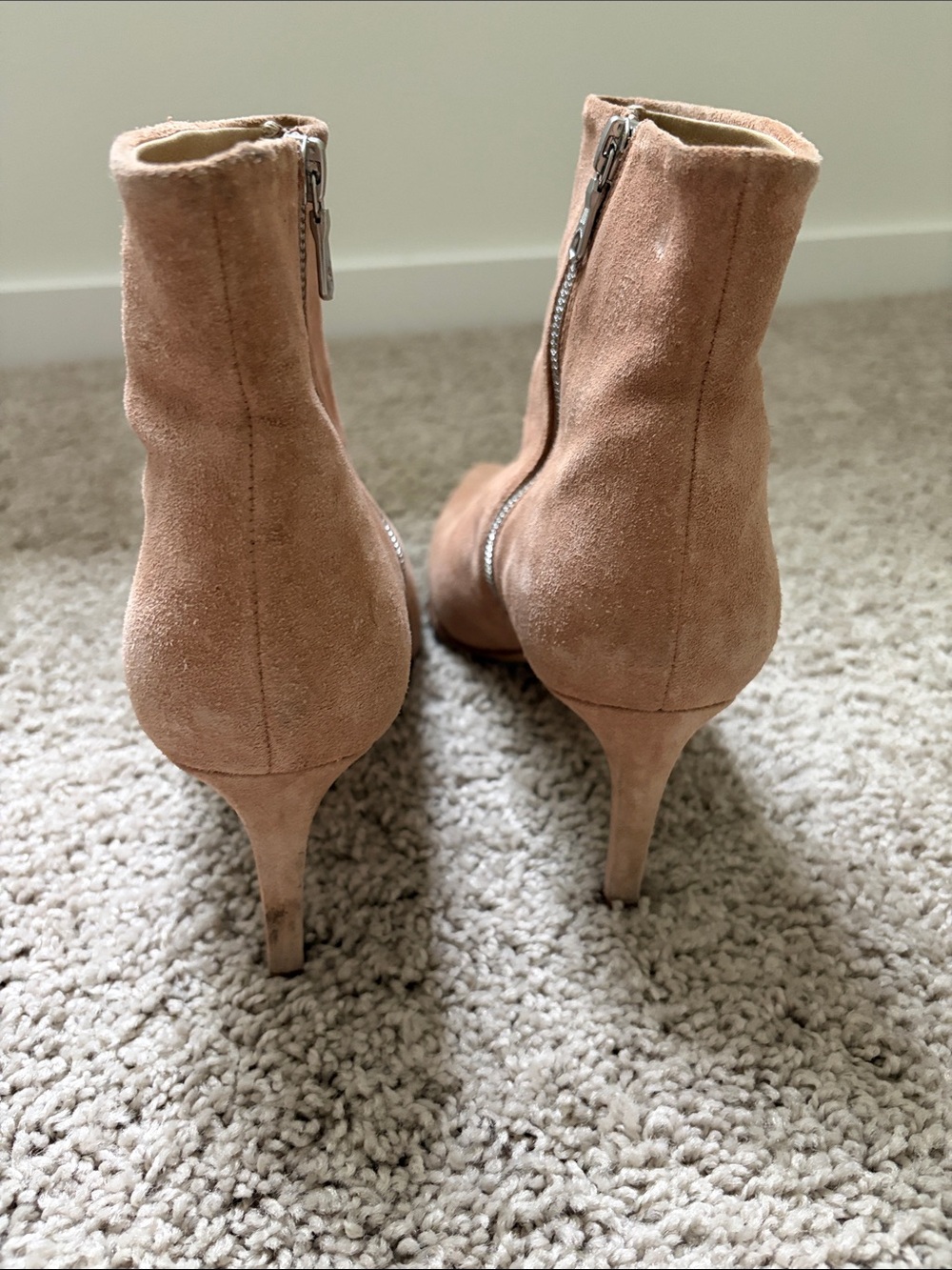Rag & Bone Women's Pointed-Toe Suede Ankle Boots - Light Tan/ Beige Sz 39 - Picture 5 of 6